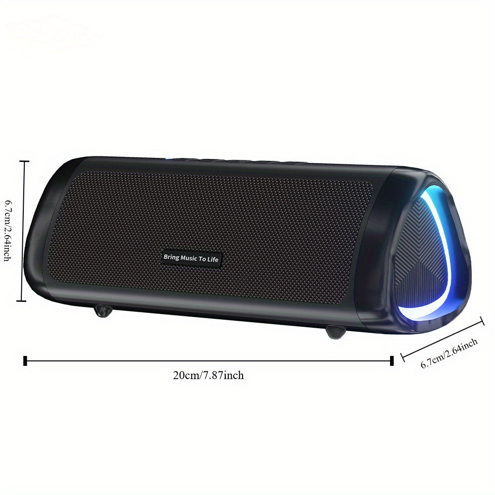 Portable 20W Wireless Speaker with RGB Lights & TWS