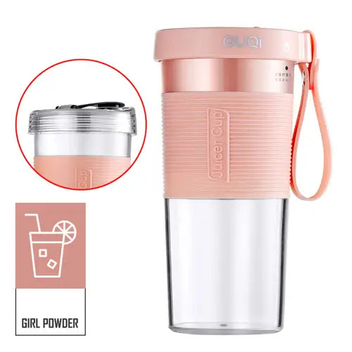 pink color Portable Blender