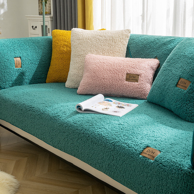 Modern Solid Color Anti-slip Couch Cover