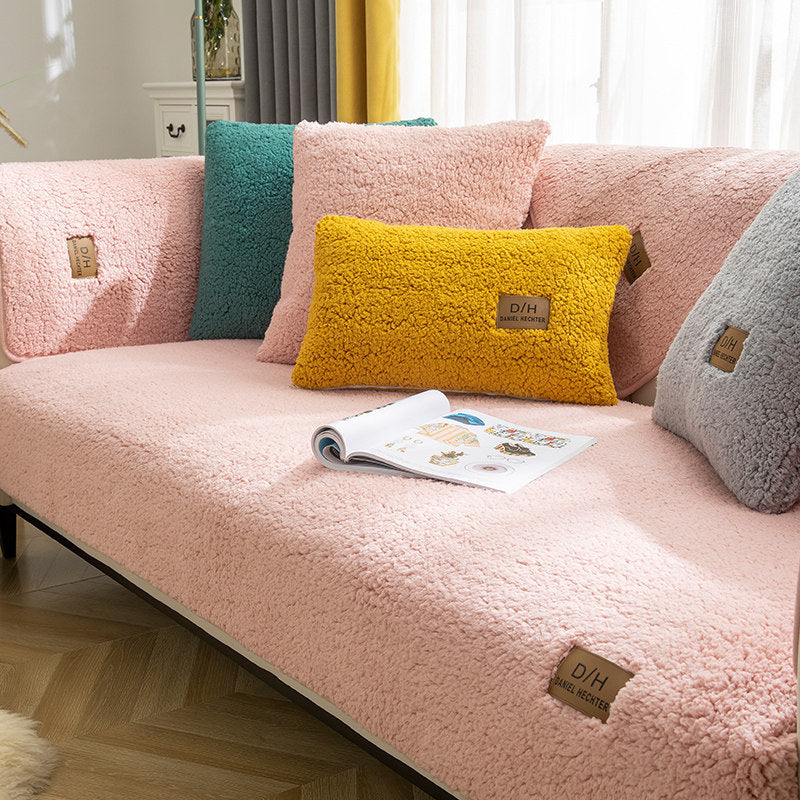 Modern Solid Color Anti-slip Couch Cover