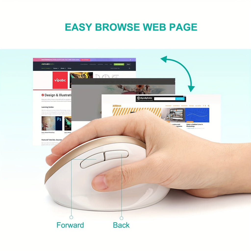 Ergonomic Wireless Vertical Mouse (Small Hands)